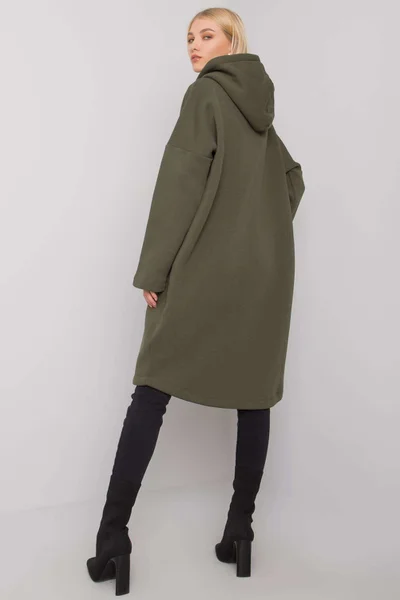 Dámská khaki mikina na zip FPrice