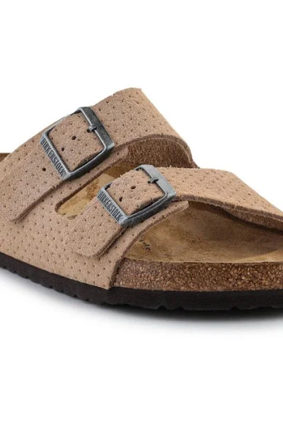 Pánské béžové žabky Birkenstock Arizona BS