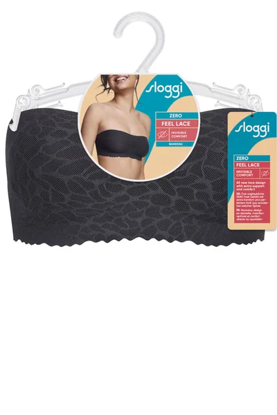 Podprsenka pro ženy Sloggi Zero Feel Lace 0KI537 Bandeau černá