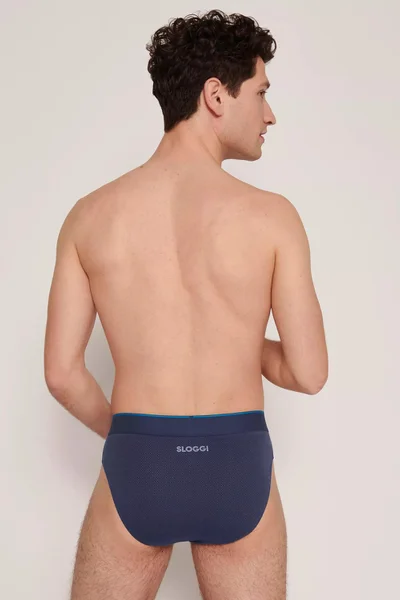 Pánské modré slipy Sloggi EVER Airy Brief - 2 ks