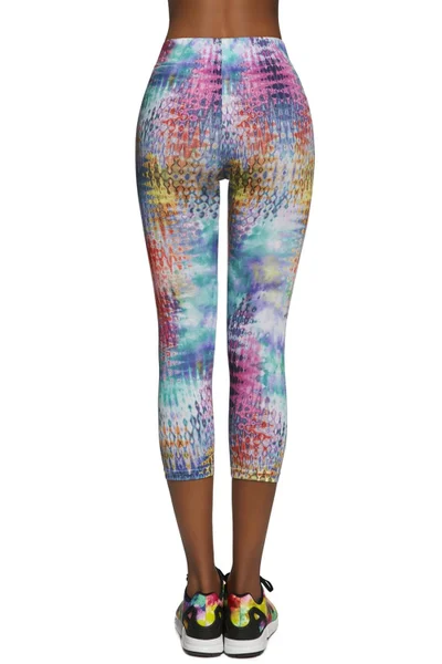 Dámské multicolor legíny Bas Bleu Tessera - fitness móda