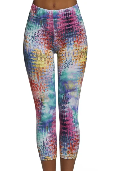 Dámské multicolor legíny Bas Bleu Tessera - fitness móda