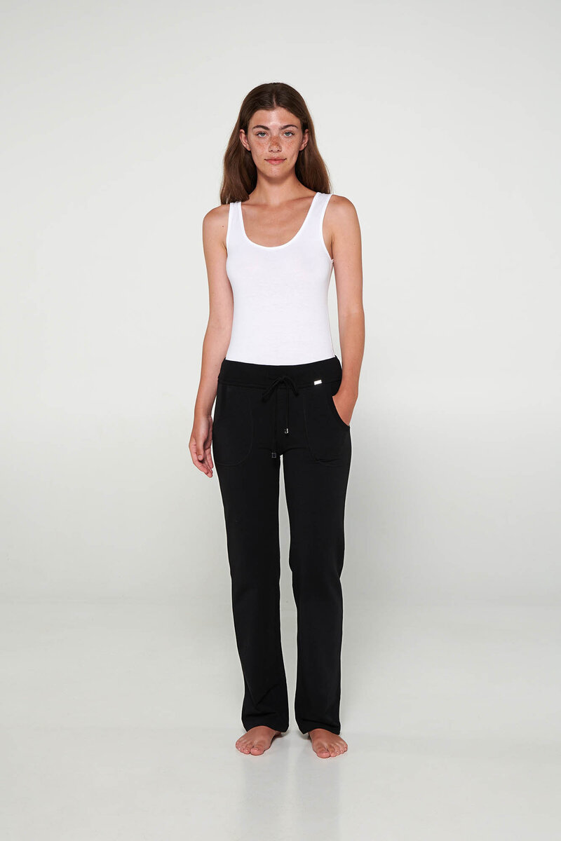Komfortní dámské dlouhé kalhoty - Pohodlné Vamp, black L i512_20215_100_4