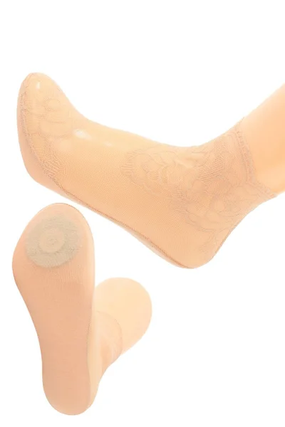 Dámské ponožky baleríny s krajkou ST-44