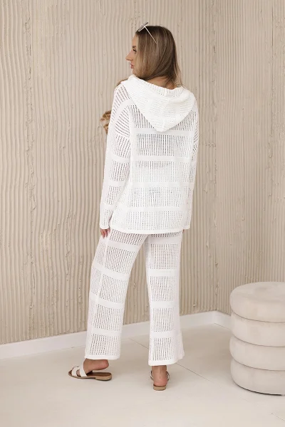 Bílý plážový set Rayon K-Fashion