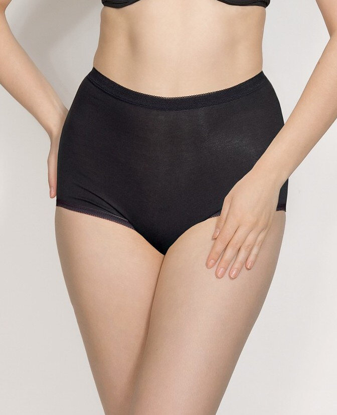 Komfortní dámské bavlněné kalhotky Mitex Lara, černá M i384_34225425