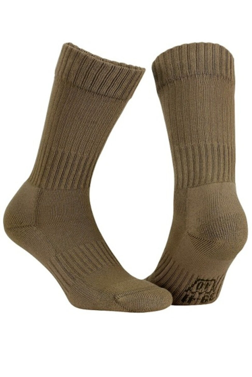 Pánské ponožky - froté na chodidle - TREK Wola, khaki 39-41 i170_W94P13999026V72