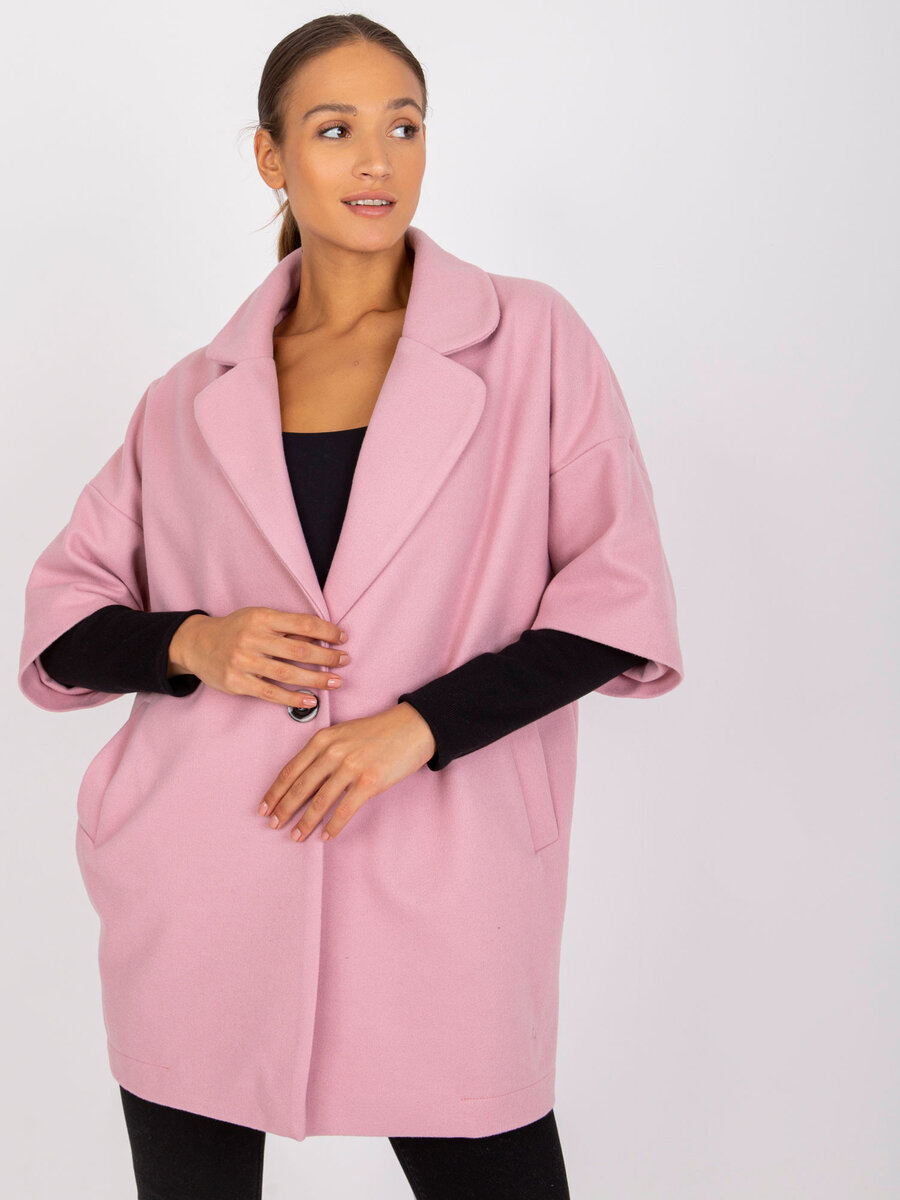 Dámský kabát CHA PL 53Y světle růžový FPrice, L/XL i523_2016103158874