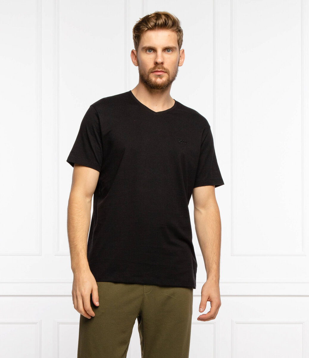 Pánské tričko T-Shirt VN 2p CO R1V8 černé - Hugo Boss, černá M i10_P56999_1:2013_2:91_