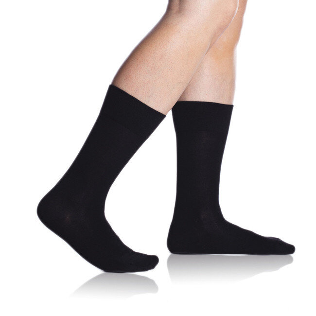 Bambusové klasické pánské ponožky BAMBUS COMFORT SOCKS - BELLINDA - černá, 43 - 46 i454_BE497520-940-46