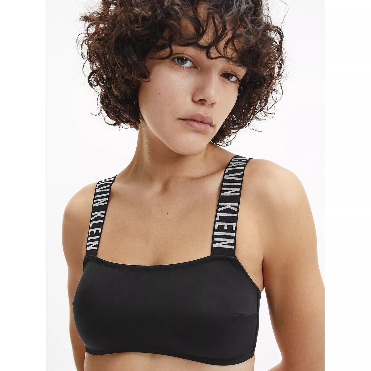 Dámské černé bandeau plavky Calvin Klein - horní díl, M i10_P68997_2:91_