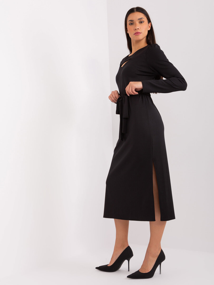Černé koktejlové šaty Elegantní Noc, L/XL i523_2016103483501