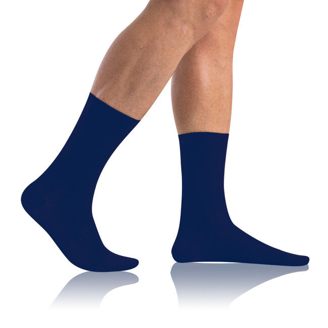 Bambusové klasické pánské ponožky BAMBUS COMFORT SOCKS - BELLINDA - modrá, 39 - 42 i454_BE497520-190-42