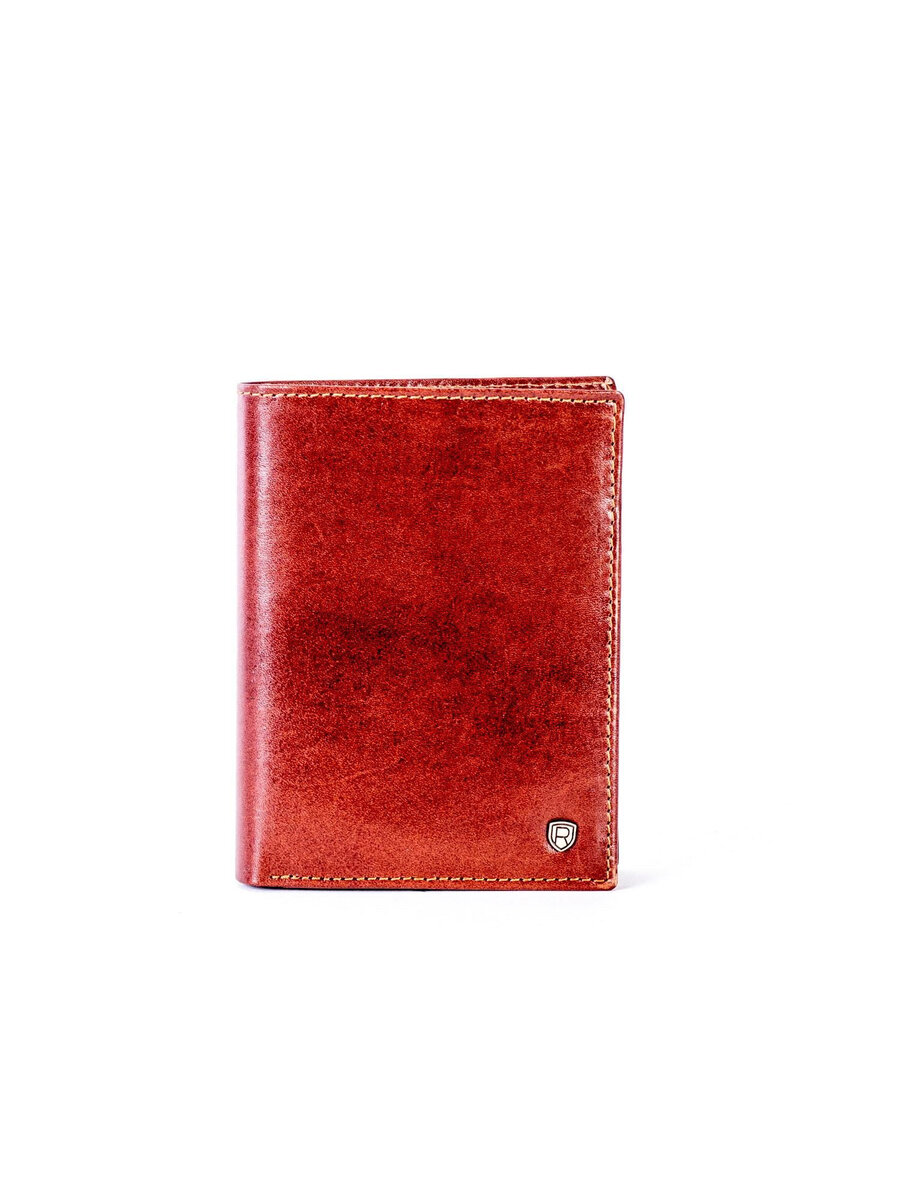 Hnědá kožená peněženka FPrice, jedna velikost i523_2016101364093