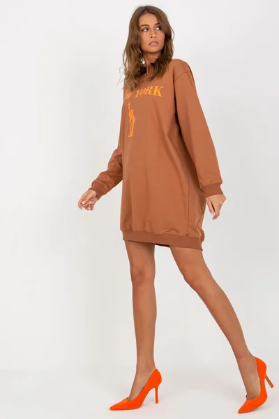 Dámská oversized mikina Fashionhunters s potiskem