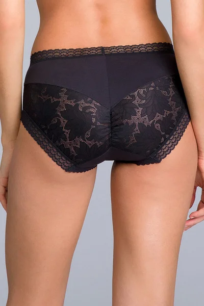 Dámské krajkové kalhotky PLAYTEX MIDI BRIEF - PLAYTEX - černá