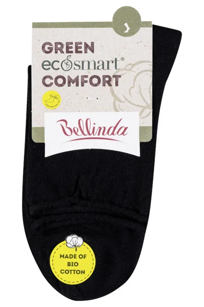 Dámské ponožky z bio bavlny s netlačícím lemem GREEN ECOSMART COMFORT SOCKS - BELLINDA - č