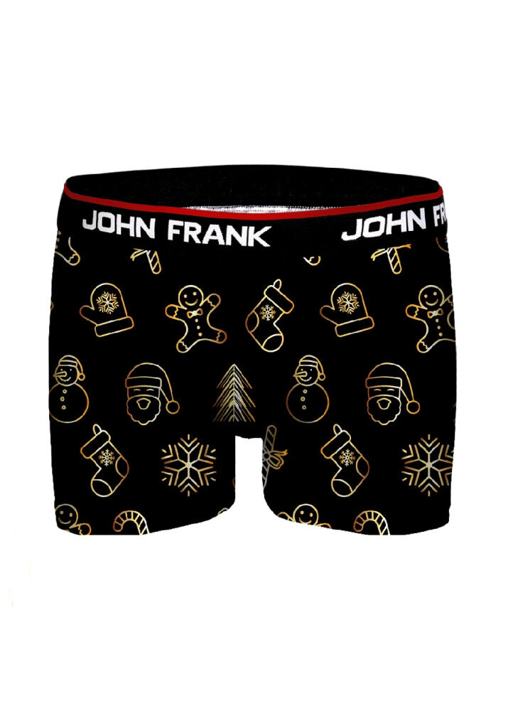Černé pohodlné boxerky John Frank, černá M i321_73642-448564