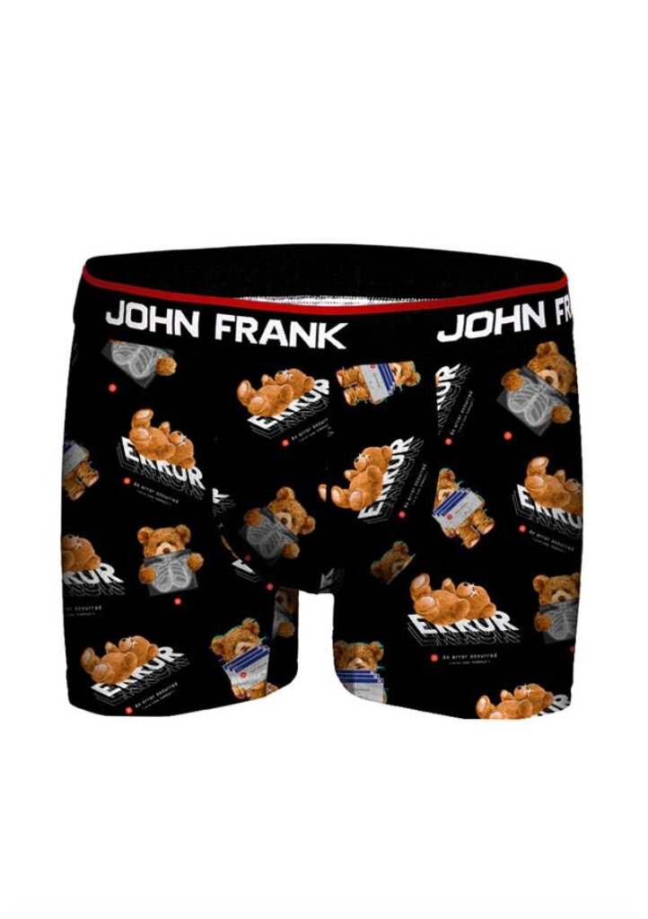 Komfortní boxerky pro muže John Frank Cotton Touch, černá M i321_76380-449875