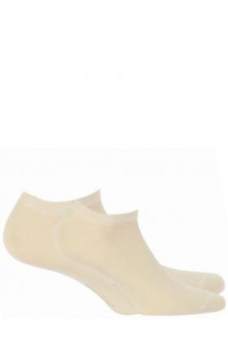 Hladké dámské bambusové ponožky se silikonem Wola, bílá 39/42 i170_28102800002605A