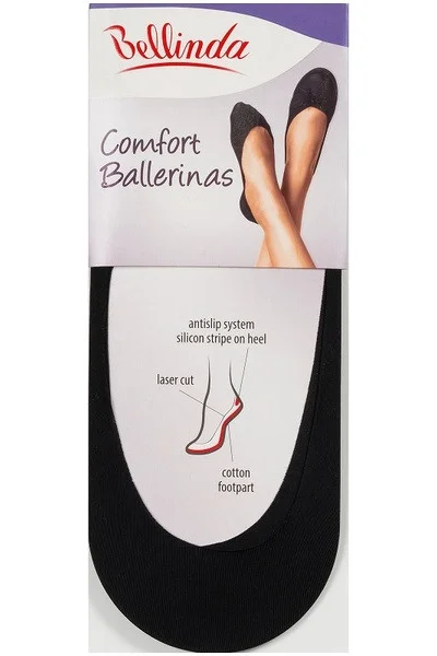 Balerínkové ponožky COMFORT BALLERINAS - BELLINDA - černá