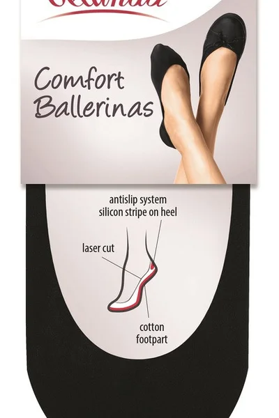 Balerínkové ponožky COMFORT BALLERINAS - BELLINDA - černá