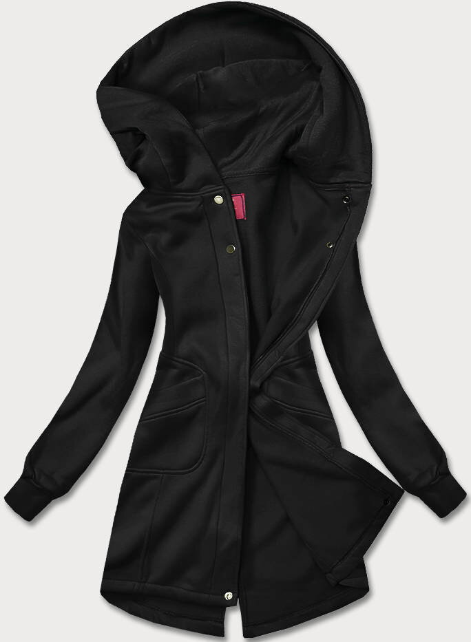 Sportovní dámská mikina s kapucí - Černá Pohodlí, XL i10_P63236_2:93_