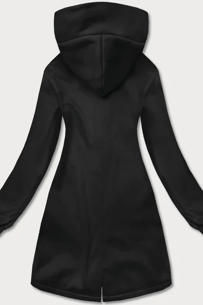 Sportovní dámská mikina s kapucí - Černá Pohodlí
