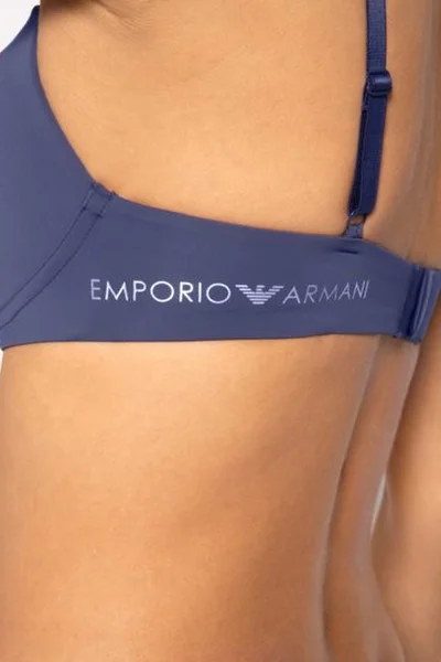 Podprsenka pro ženy bez kostic 18W 6235 W0A tmavěmodrá - Emporio Armani