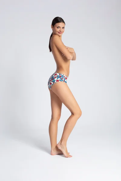 Dámské kalhotky - BIKINI COTTON COMFORT PRINT 7340W8 GATTA BODYWEAR