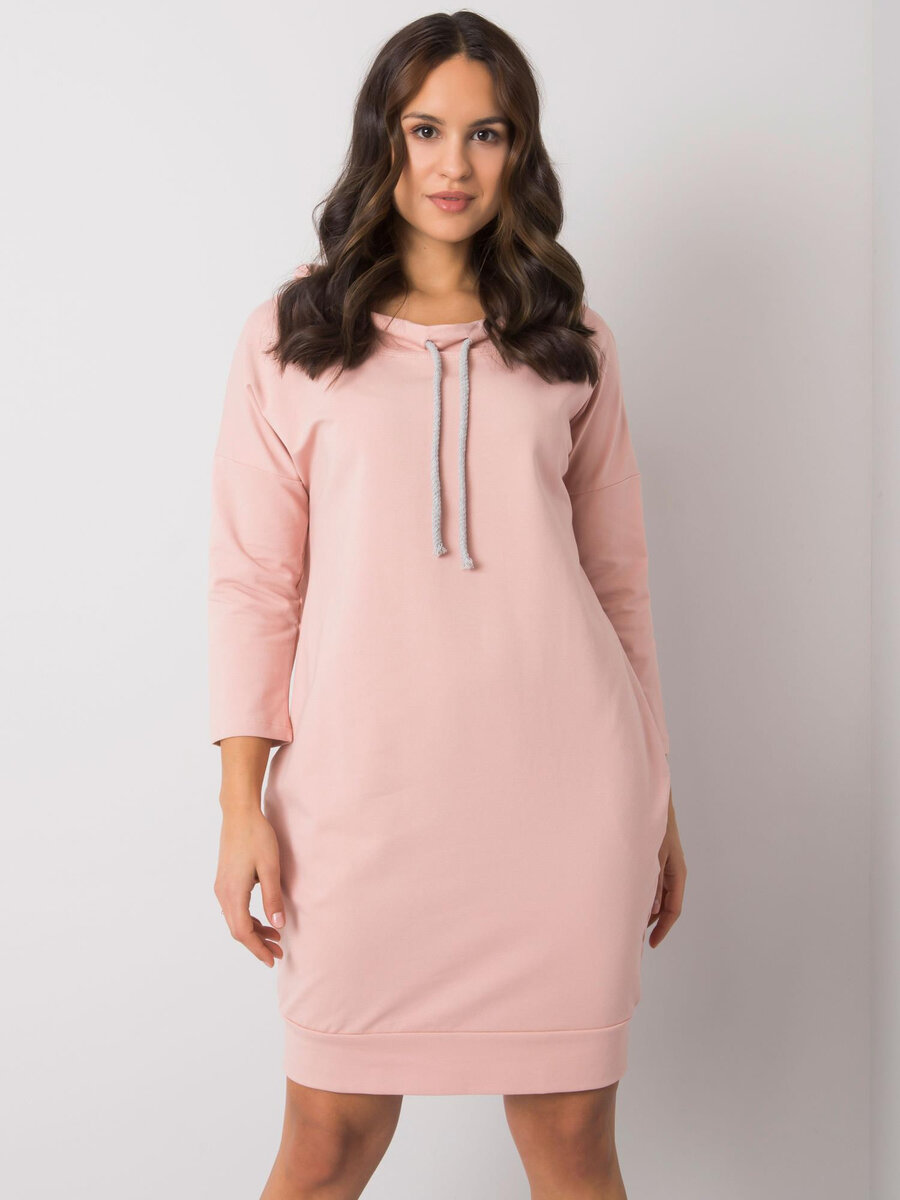 Růžové dámské šaty FPrice - Elegantní kousek pro každou příležitost, S/M i523_2016103099849