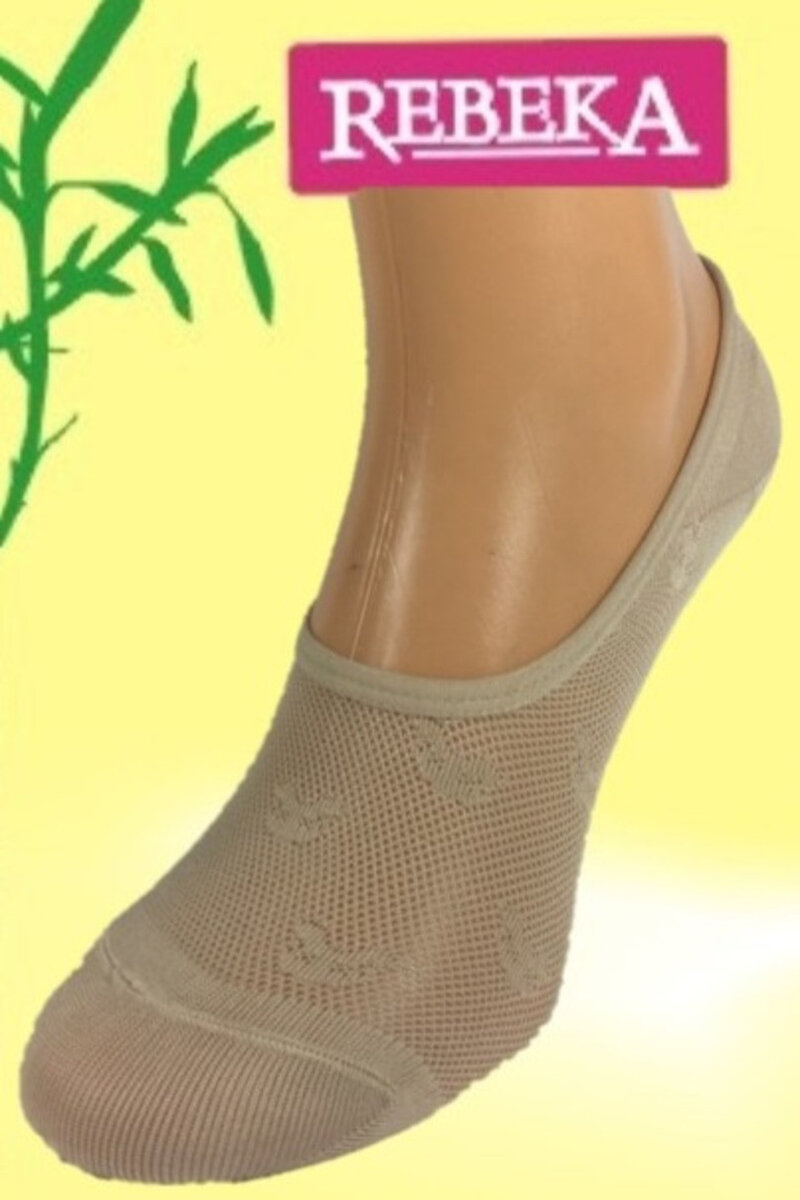 Dámské ponožky mokasínky 03E3H Rebeka, bílá Univerzální i170_1016030000