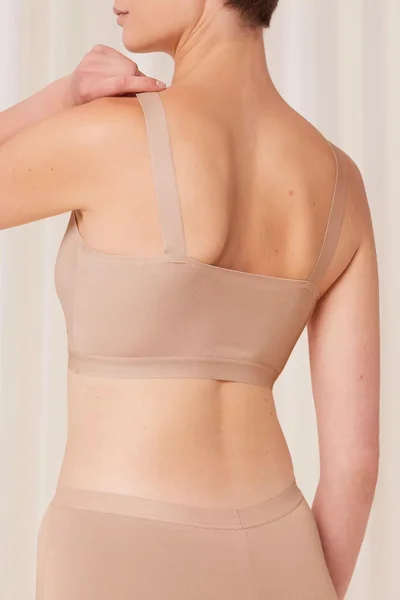 Dámská podprsenka Smart Natural Bralette - BROWN - sv. hnědá 00EP- TRIUMPH