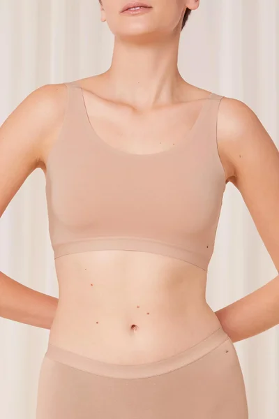 Dámská podprsenka Smart Natural Bralette - BROWN - sv. hnědá 00EP- TRIUMPH