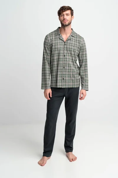 Vamp - Pohodlné dvoudílné pyžamo pro muže W19013 - Vamp