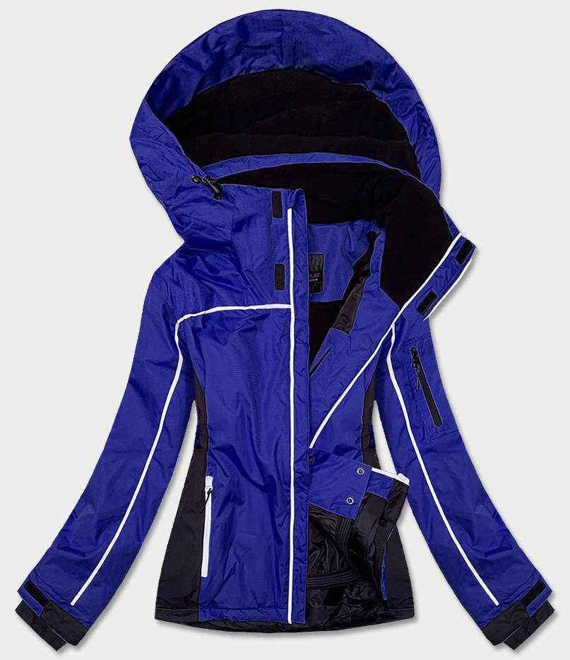 Zimní sportovní bunda s odnímatelnou kapucí JUSTPLAY, odcienie niebieskiego M (38) i392_19021-47