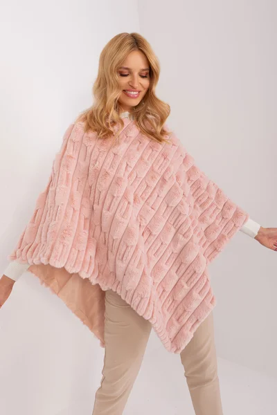 Světle růžové poncho FPrice - elegantní a pohodlné