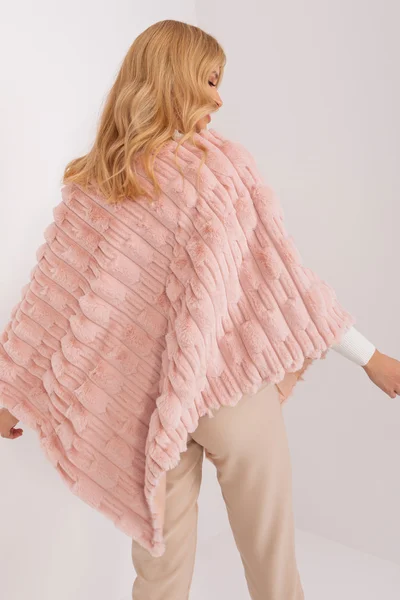 Světle růžové poncho FPrice - elegantní a pohodlné