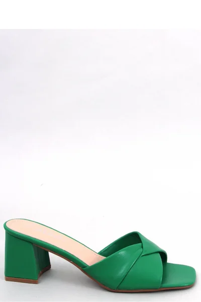 Kožené pantofle s 6 cm podpatkem - Inello Chic
