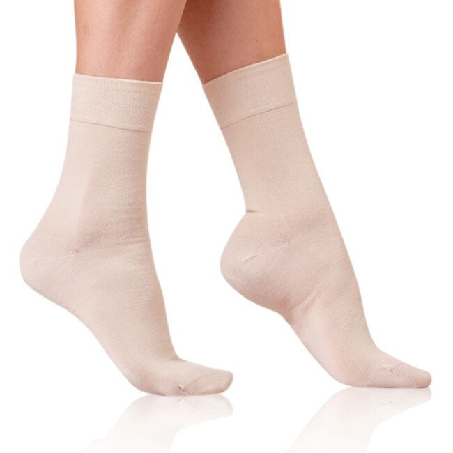 Dámské bavlněné ponožky COTTON MAXX LADIES SOCKS - BELLINDA - béžová, 35 - 38 i454_BE495918-615-38