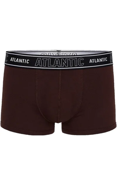 Zvedavé boxerky Atlantic - hnědé