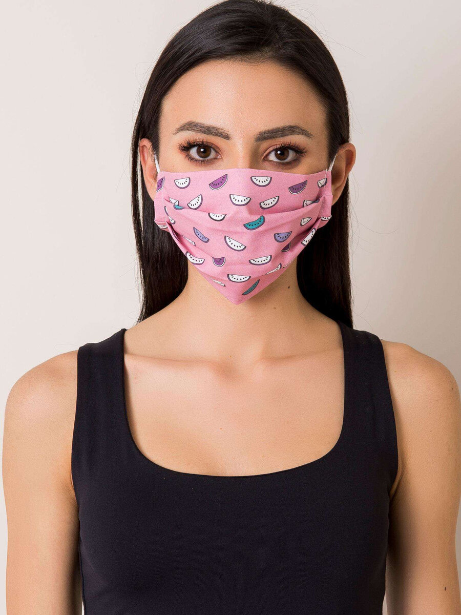 Melounová ochranná maska růžová FPrice, jedna velikost i523_2016102632641