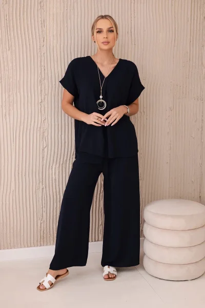 Elegantní námořnický komplet s přívěskem od K-Fashion