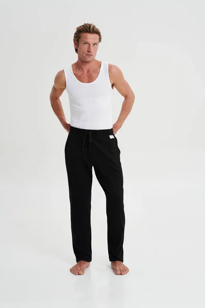 Stylizované pánské kalhoty s elastickým pasem - Vamp