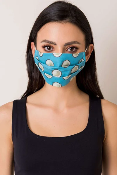 Modrá opakovaně použitelná maska s potiskem FPrice