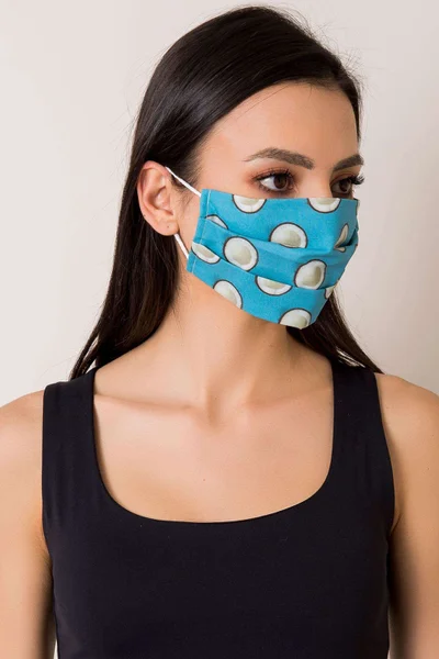 Modrá opakovaně použitelná maska s potiskem FPrice