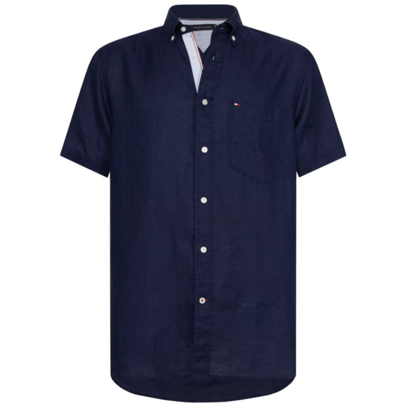 Mužská lněná košile Tommy Hilfiger Modrá, S i476_31554082