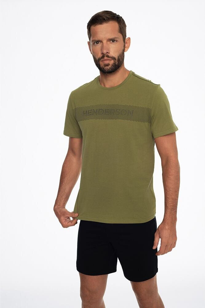 Zelené pyžamo pro muže Crop s potiskem Henderson, zelená XL i43_80869_2:zelená_3:XL_