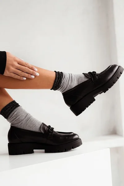 Lesklé dámské ponožky Milena Comfort Lurex