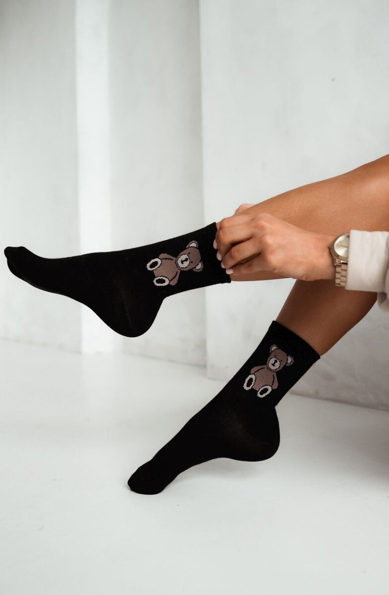 Milena Plyšový medvídek Luxusní Dámské Ponožky, Béžová 37-41 i384_13729621